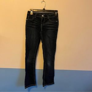 Girls size 12 squeeze brand dark wash jeans